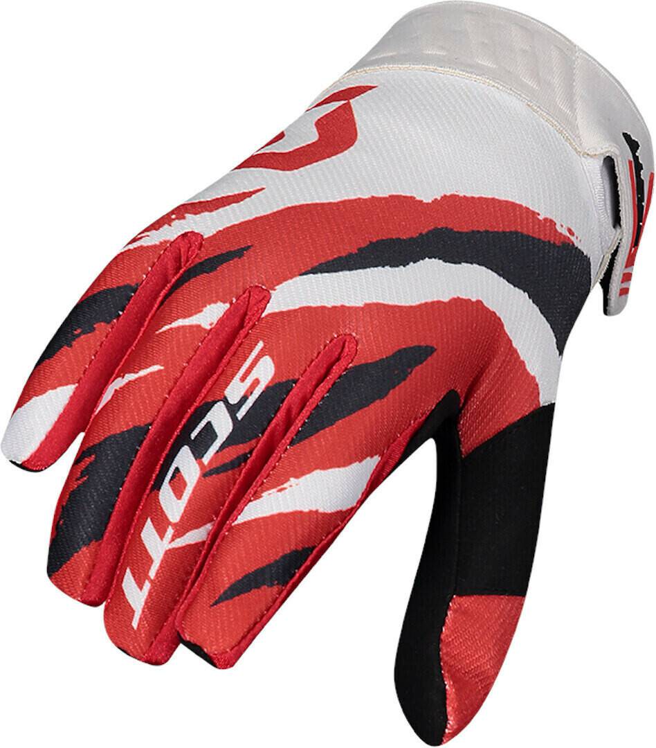 Scott 450 Prospect weiss/rot Motorradhandschuhe