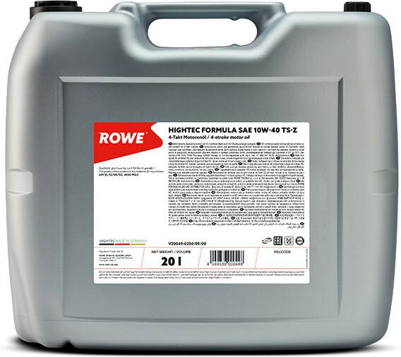 ROWE Hightec Formula 10W-40 TS-Z20 l ROWE Hightec Formula 10W-40 TS-Z