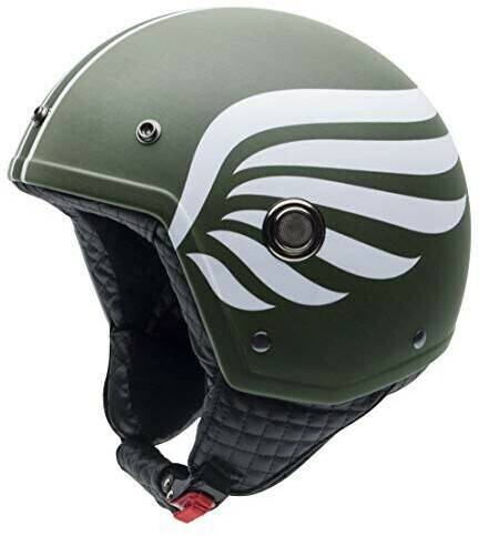 Motorradhelme NZI Tonup Open Face Helmet Grün